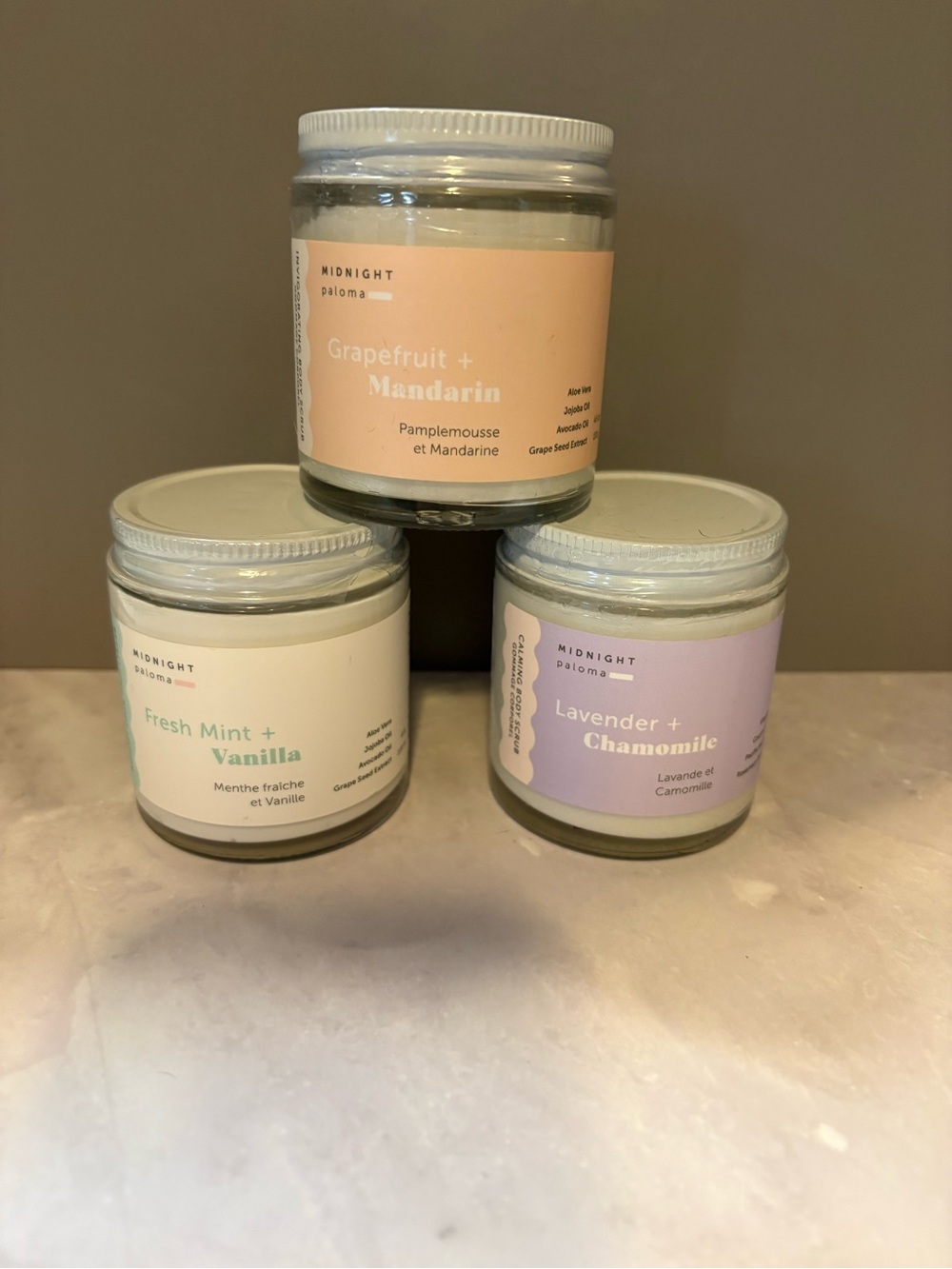 Midnight Paloma skin care trio